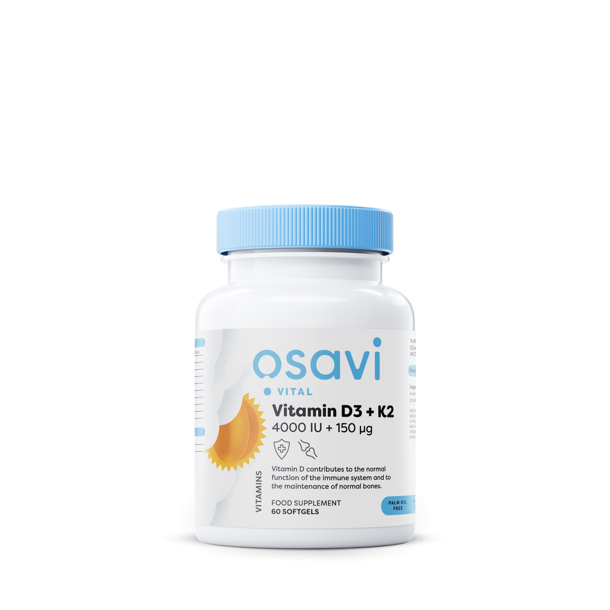 Osavi Vitamin D3+K2 (60 Kapseln)